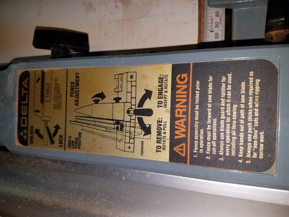 delta 10 inch contractors table saw for Sale in Evesham Township, NJ ...