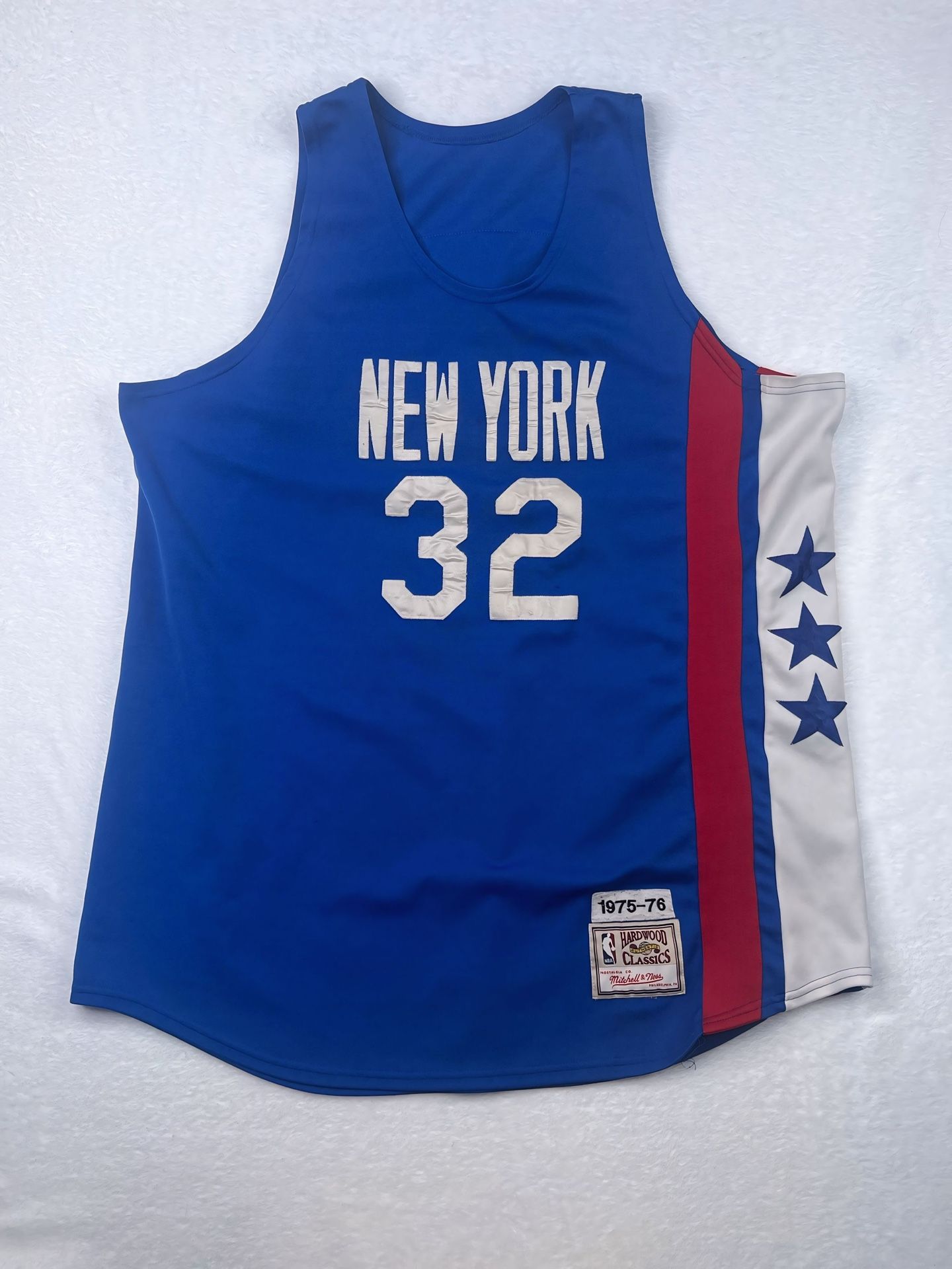 Julius Erving Dr. J New York Nets 32 1975-76 Mitchell & Ness Jersey Men's Sz 56