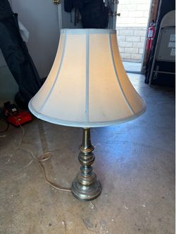 Polished brass touch lamp
