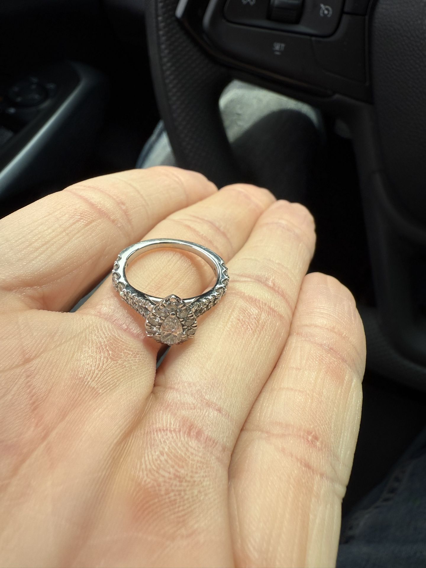 14k Lab Created diamond Ring