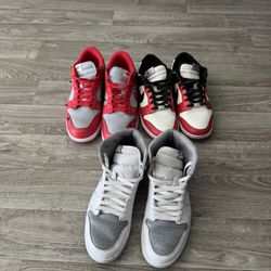 Sz 11-12 Nike Dunk & Jordan
