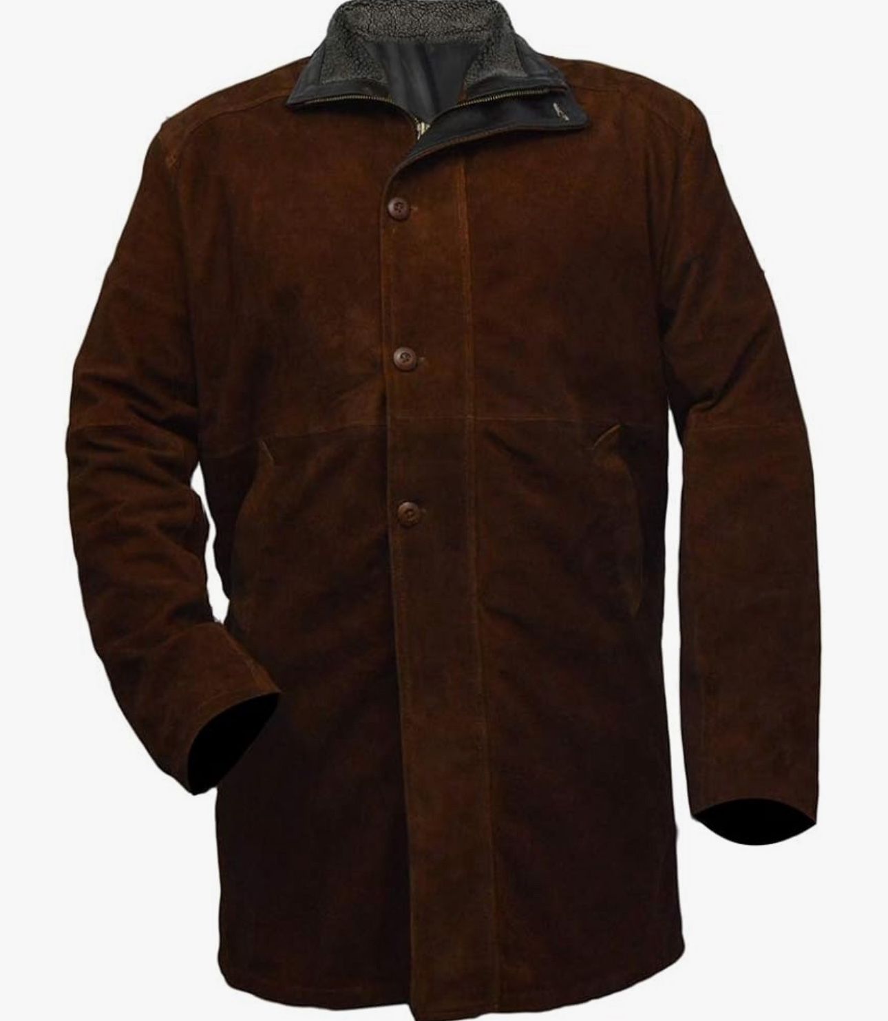 The Jasperz Longmire-Sheriff Walt Robert Suede Taylor Leather Coat
