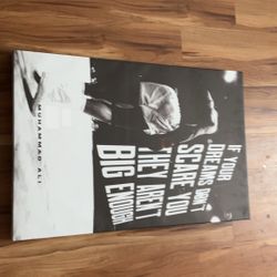 Mahammad Ali Motivational Quote Poster