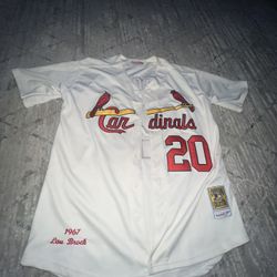 1967 Lou Brock Cardinals Jersey 