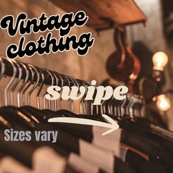 VINTAGE CLOTHING LOT (READ DESCRIPTION)