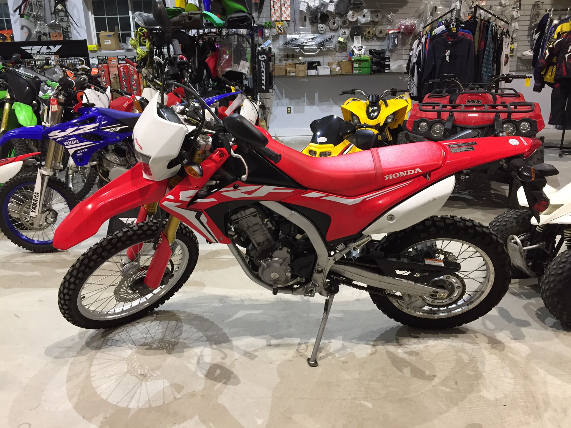 2017 Honda crf250lh crf250 lh crf 250 on road off road bike electric start 1281 miles will trade