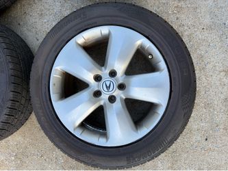 235/55R18 Tires & Rims – 4 Almost New + 1 New  Selling 4 tires with rims for Acura