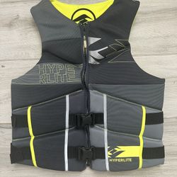 Hyperlite Life Jacket Vest – Brand New (Adult X-Large) Neon Yellow/Gray