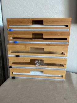 Bamboo Wrap Organizer with Cutter Bars