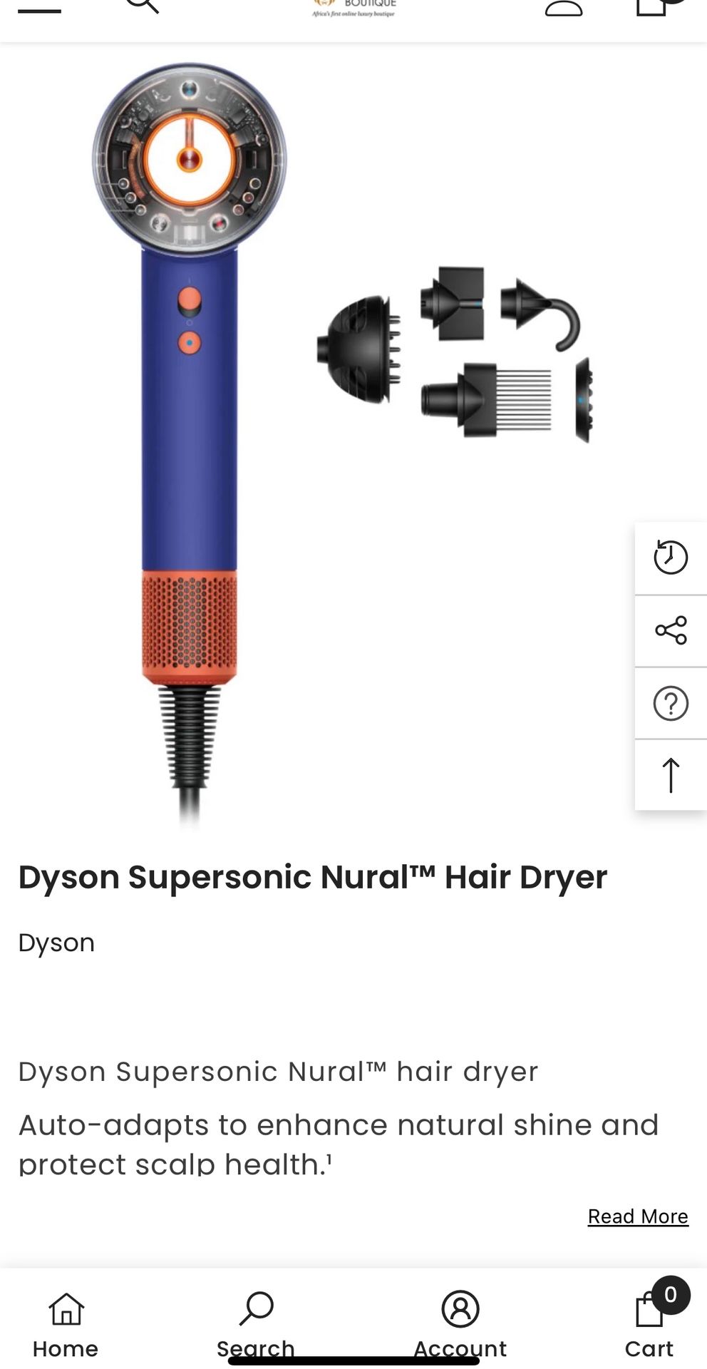 Dyson Supersonic Nural hair dryer (Vinca Blue/Topaz)
