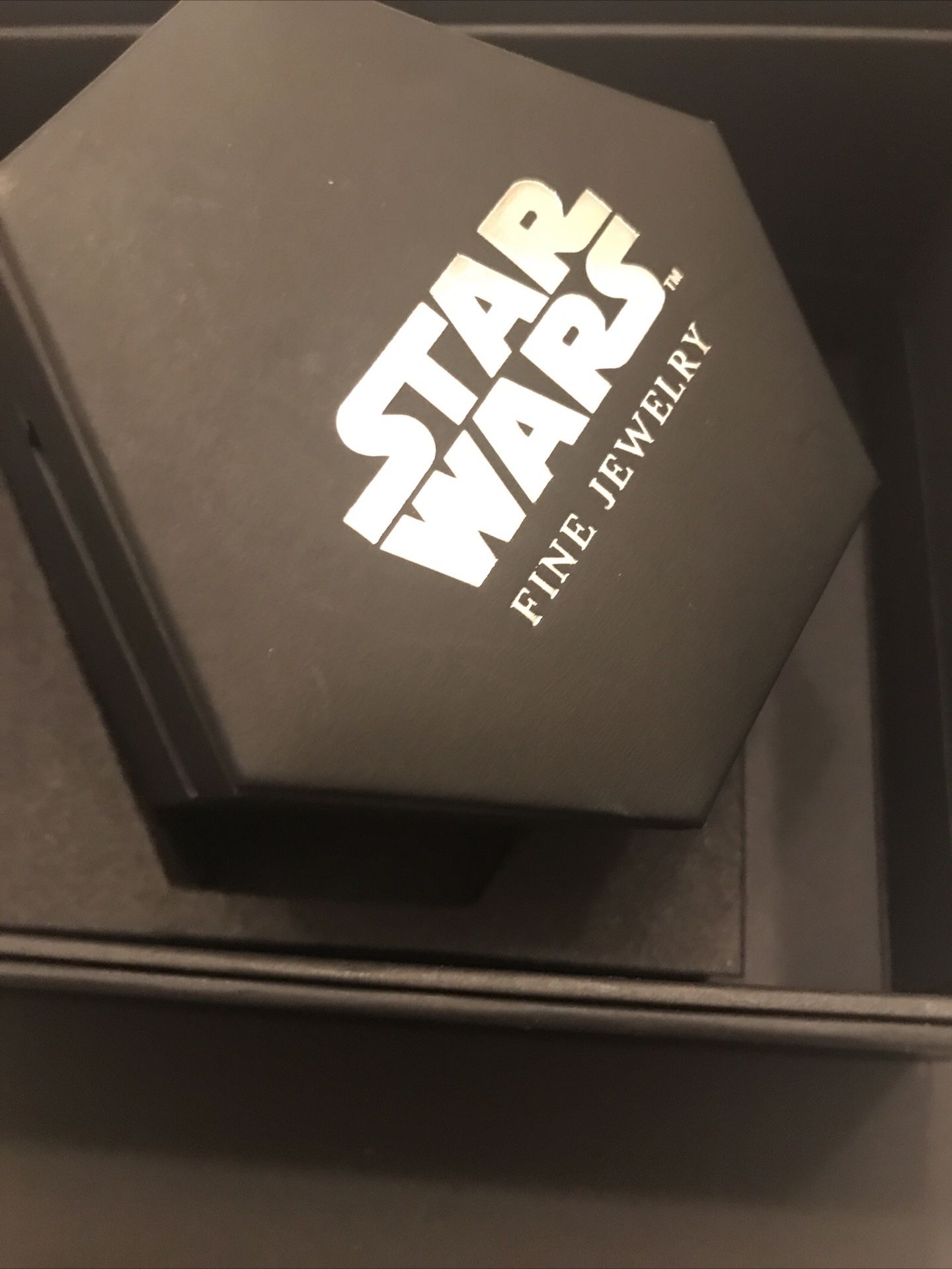 Star Wars Fine Jewery Sterling silver 925 diamond ring size 7