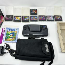 Sold May 16, 2024 Sega Game Gear Console *NO SOUND* + 8 Games Tested Works