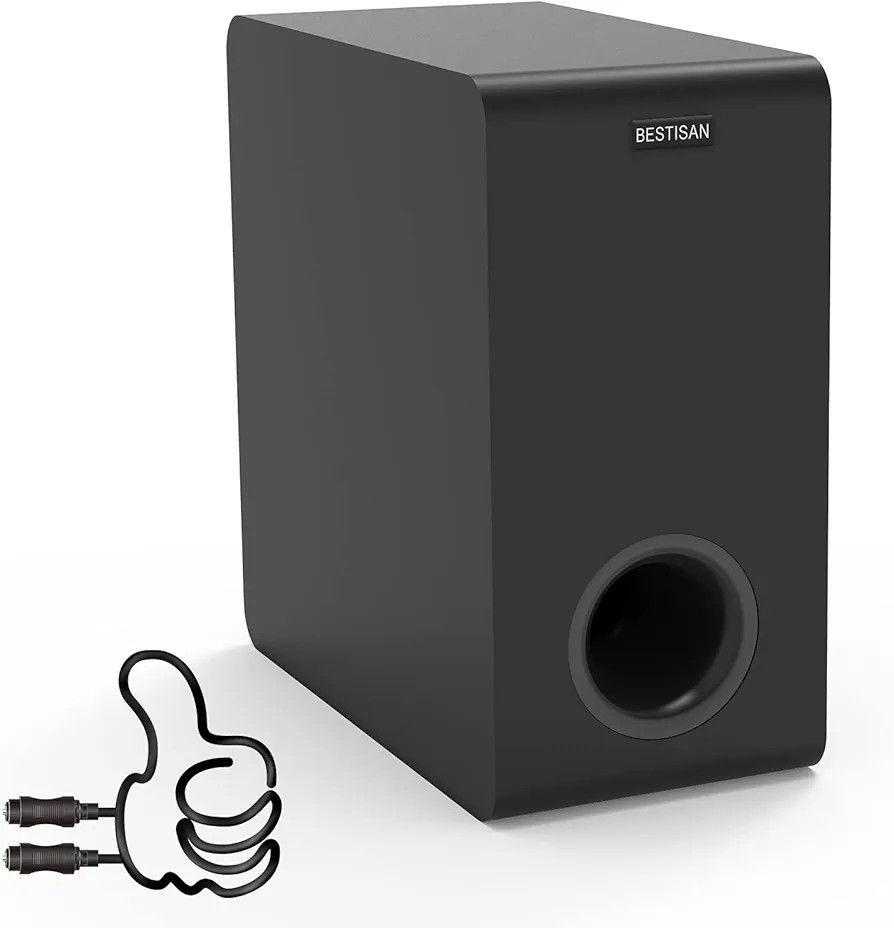 BESTISAN Wired Subwoofer for Home Theater/TV/Speakers/Computer/Phone (LIKE NEW)