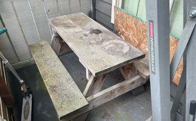 Solid Wood Kids Picnic Table