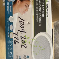 Bath Fan With Bluetooth Speaker 