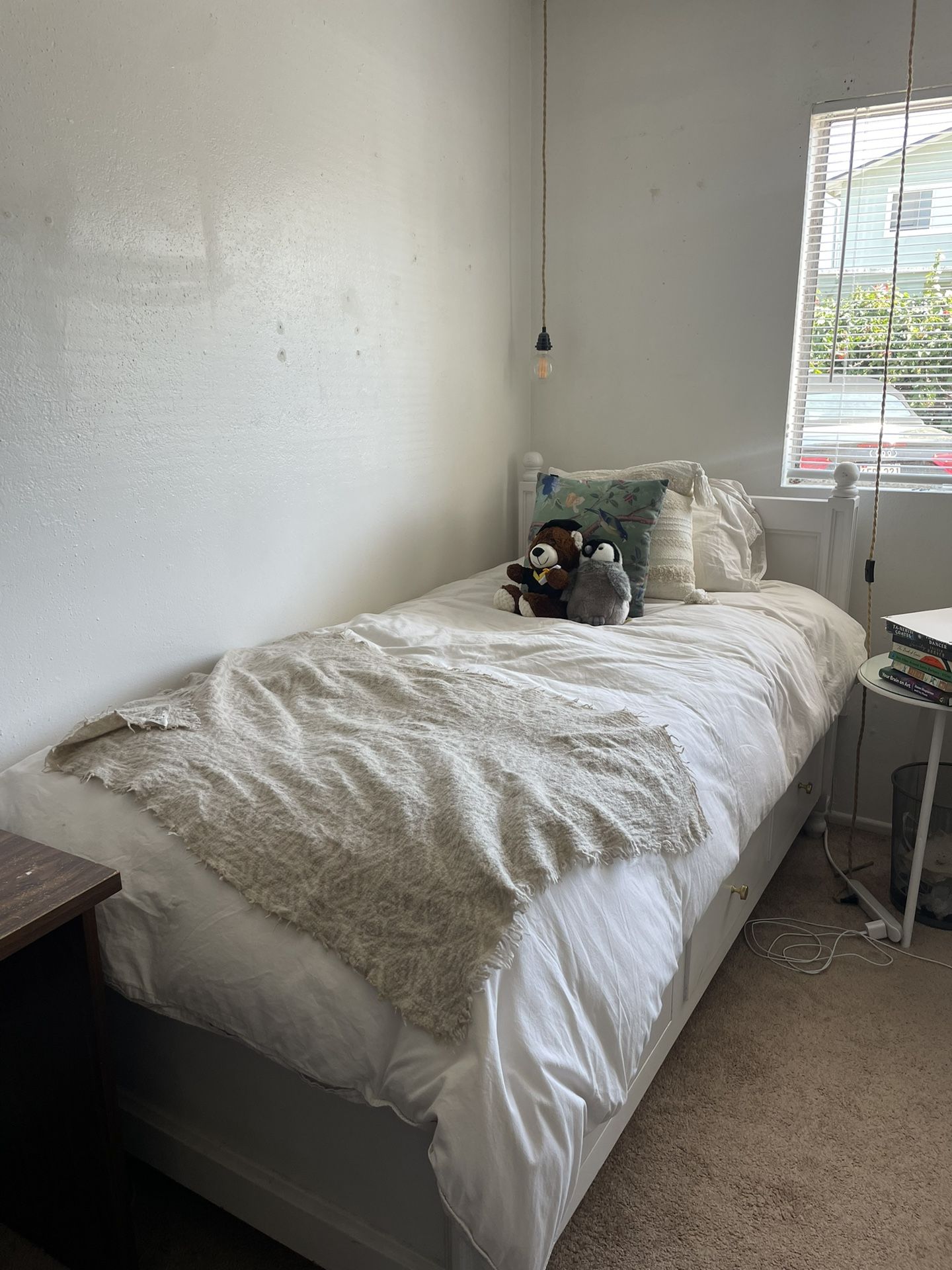 Twin frame and mattress GREAT condition