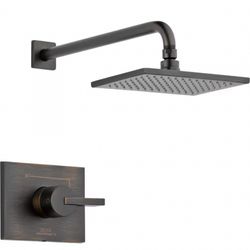 Delta Vero 1-Handle 1-Spray Raincan Shower Faucet in Venetian Bronze Val