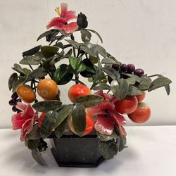 Unique Porcelain Fruit Art Piece 