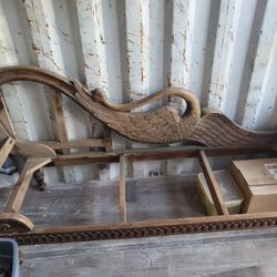 Antique Fainting Couch Frame
