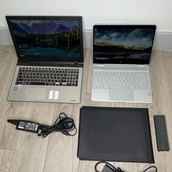 Set of 2 Laptops HP Spectre i7 and Toshiba i7
