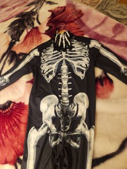 Skeleton Halloween Costume Jumpsuit