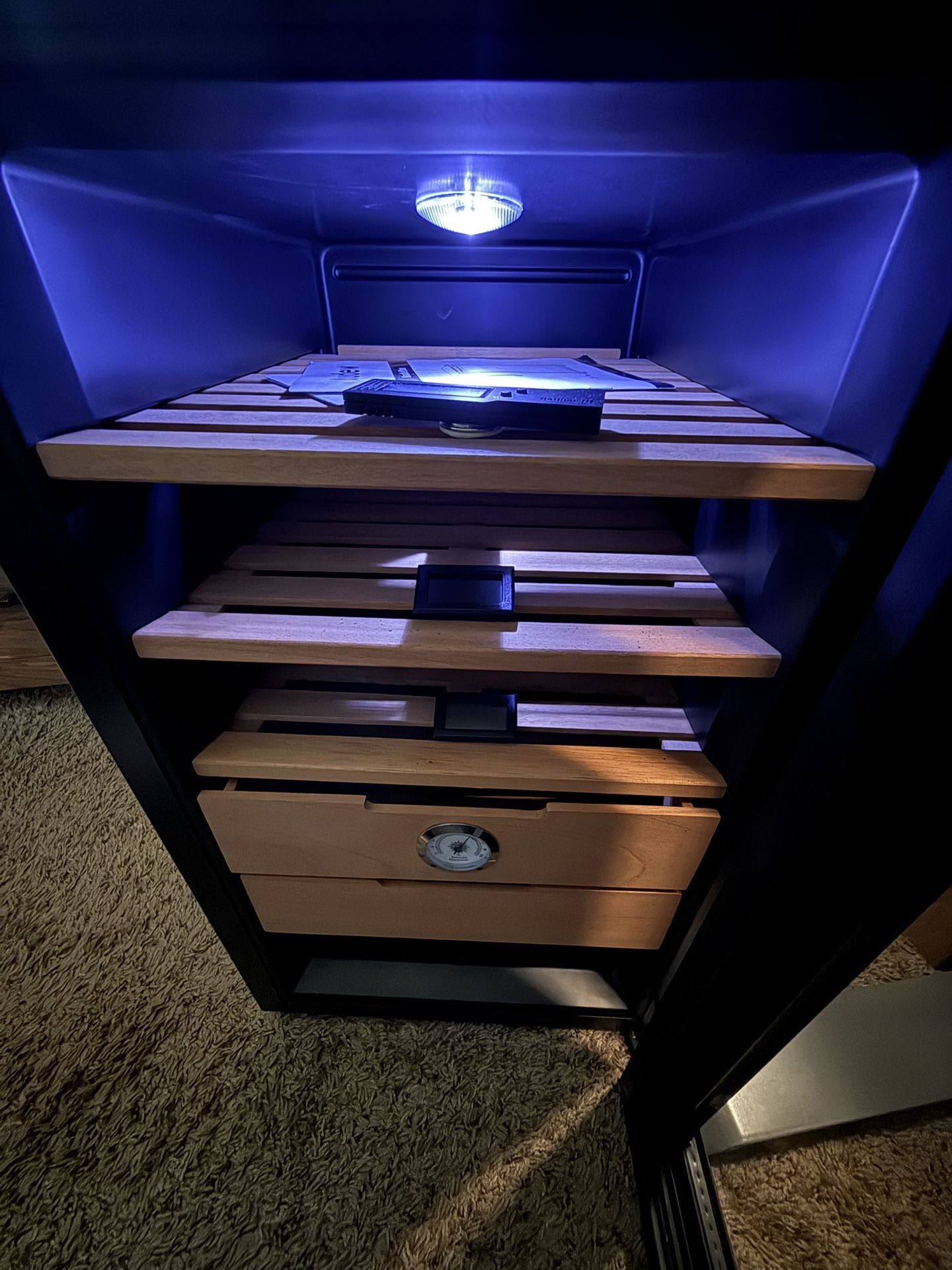 Audew Cigar Humidor (Cooler) & Cigar Oasis Excel 3.0 Electronic Humidifier
