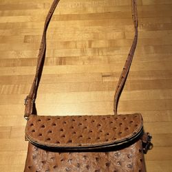 FAUX OSTRICH BAG