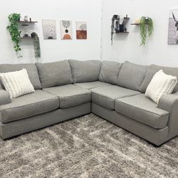 Gray Sectional Couch - Free Delivery 🚚 