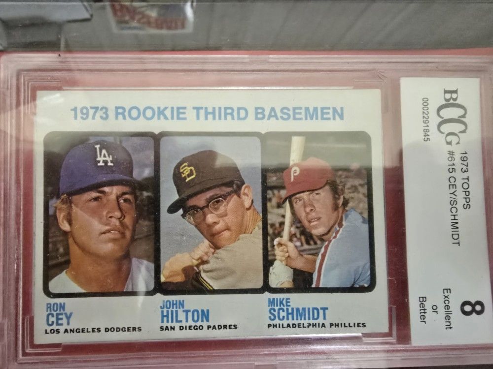 BCCG 8 1973 Topps HOF Mike Schmidt RC #615