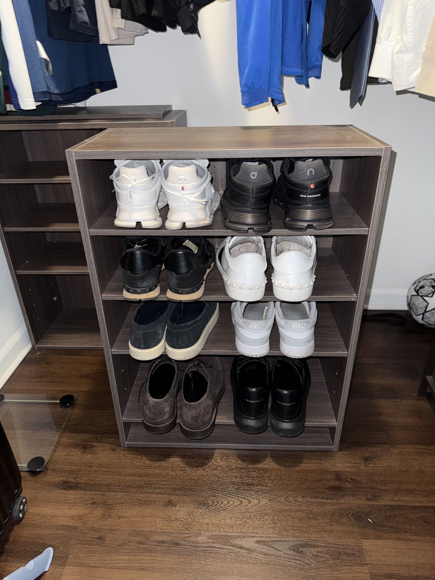 2 Wood Shoe Racks