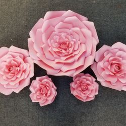 Rose Paper Flowers 