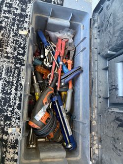 Mixed Hand Tool Lot with Toolbox
