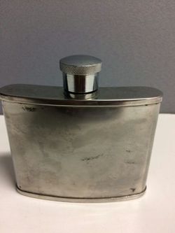 gray hip flask