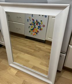 White Hanging Mirror
