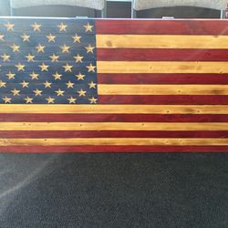 American Wood Flag 26 X 48