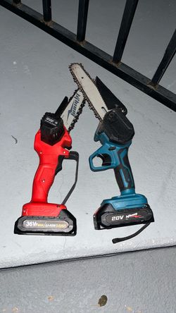 Mini Cordless Chainsaw Lot of 2