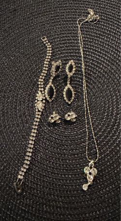 Costume Rhinestone Jewelry Bundle