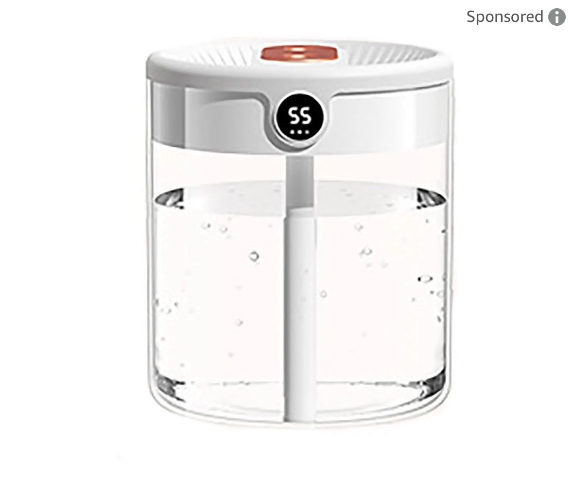 Humidifiers for Bedroom,2L Double Spray Humidifier, Large Capacity Household Silent, Bedroom Night Light (Color : White)