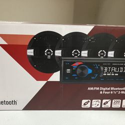 Bluetooth Car Speakers (Radio Not Included)