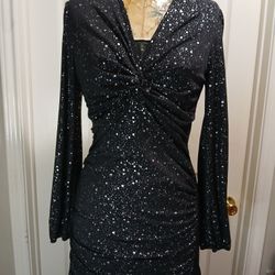Shein Stretchy Form Building Black Dress Size Medium 6 | Vestido Negro Para Fiesta O Evento