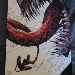 Venom Spiderman Canvas Poster