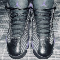 Jordan 13 Retro Black and Purple Size 10.5