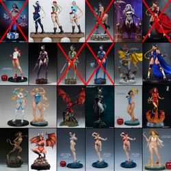 Sideshow, PCS, ARH Studios (Street Fighter, Mortal Kombat, Marvel, DC Comics & Anime) 1/3, 1/4, 1/5 Scale Statues & Figures