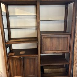 Large, Solid Wood, Etagere / Bookcase