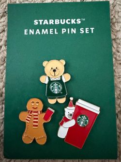 Starbucks Holiday Enamel Pin Set 2025