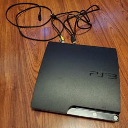 Playstation 3 With Cables