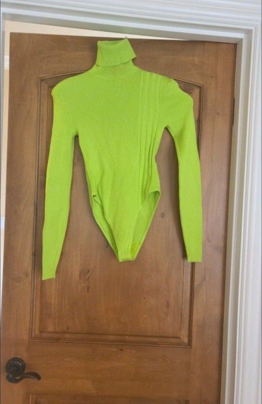 VIVID GREEN ADIDAS BODYSUIT