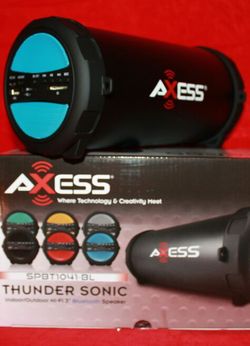 Axess bazooka Bluetooth speaker SD card,slot USB port,FM radio