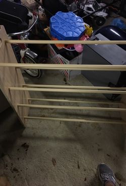 Wood rack.