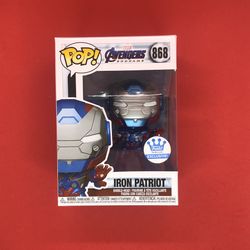 Funko Pop Avengers Endgame #868 Iron Patriot (Metallic), Funko Shop Exclusive